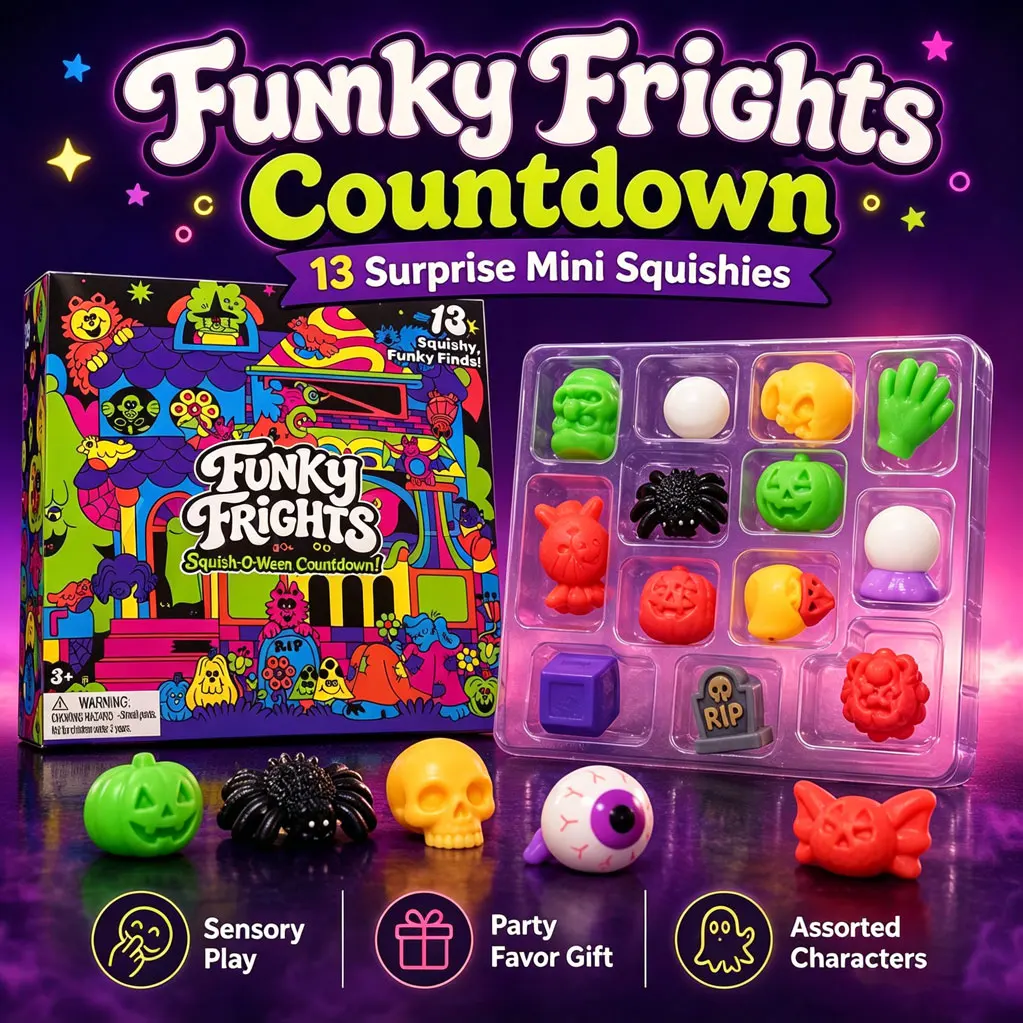 Advent Calendar Gift - Halloween Advent Calendar 13 Days,Spooky Squishy