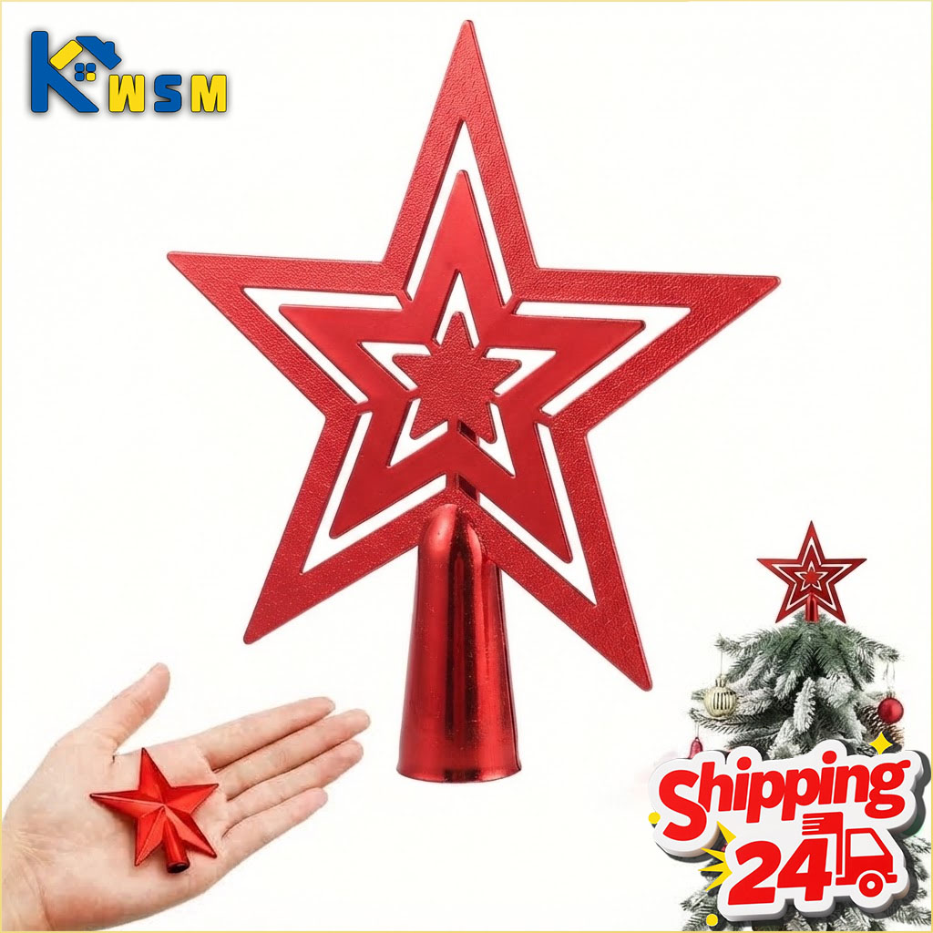 1-20PCS Christmas Tree Topper  - Star Tree Topper recension och pris