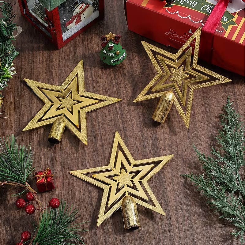 1-20PCS Christmas Tree Topper  - Star Tree Topper recension och pris