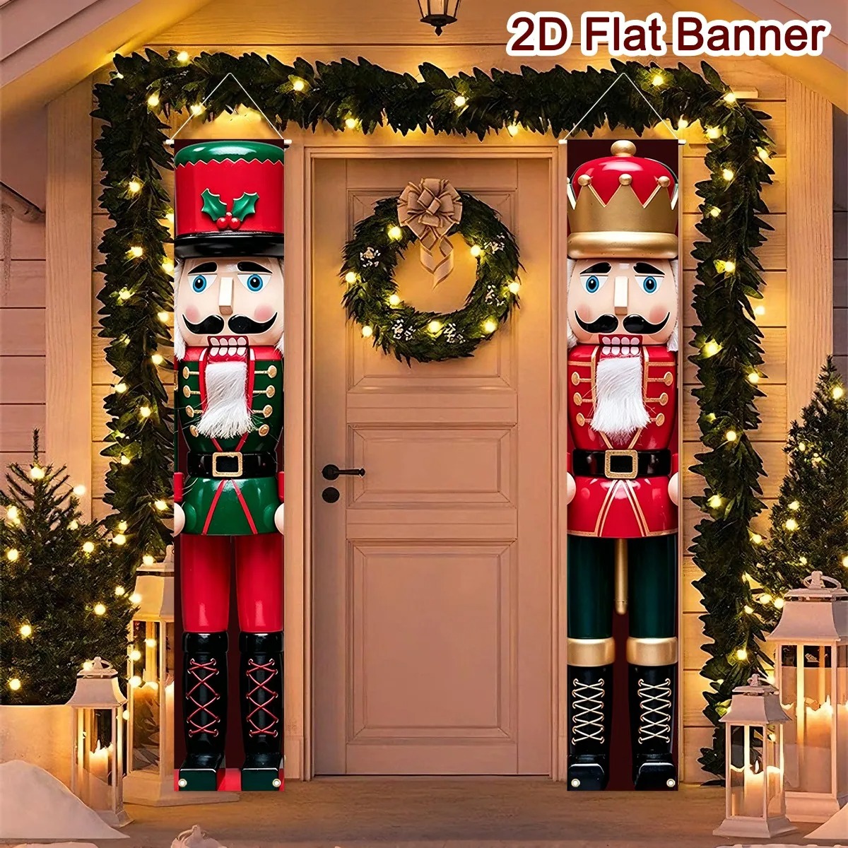 Christmas Porch Banner Set Sol - Nutcracker Figurine recension och pris