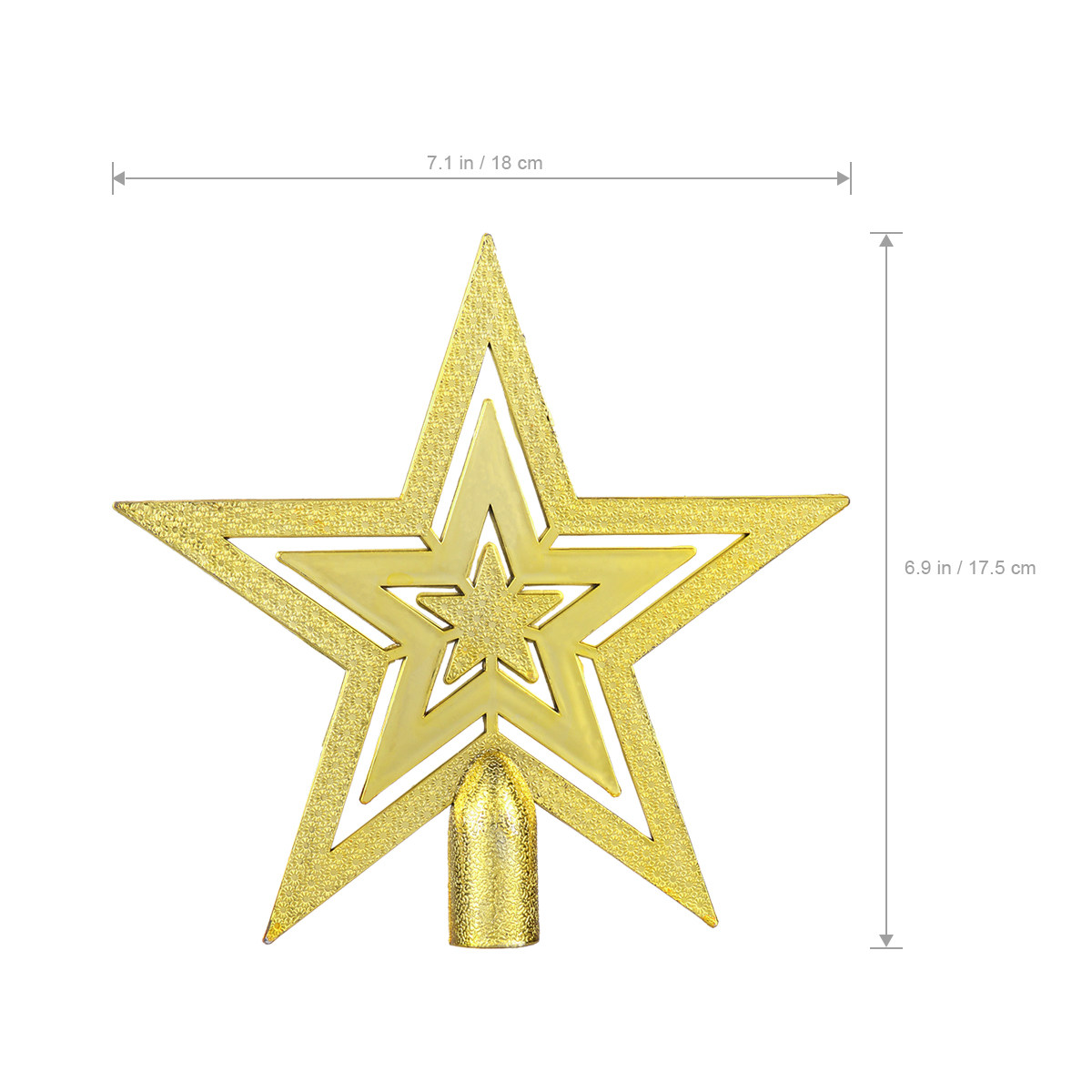 20Cm Christmas Star Topper Mad - Star Tree Topper recension och pris