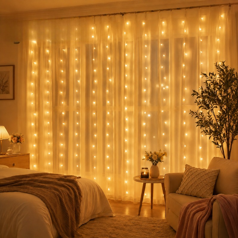 3/4/6m Curtain LED String Ligh - Led Fairy String Lights recension och pris