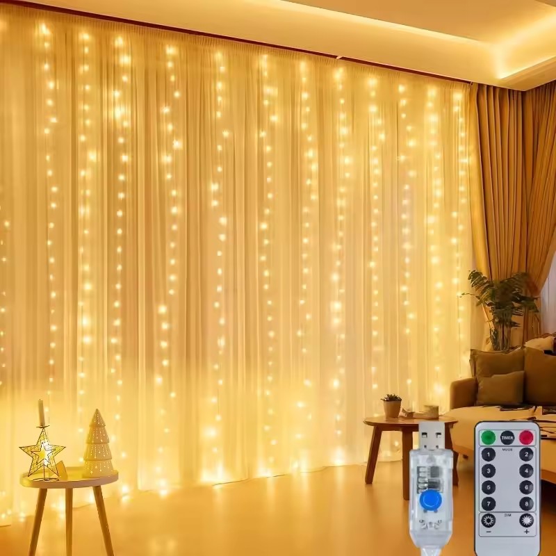 3/4/6m Curtain LED String Ligh - Led Fairy String Lights recension och pris