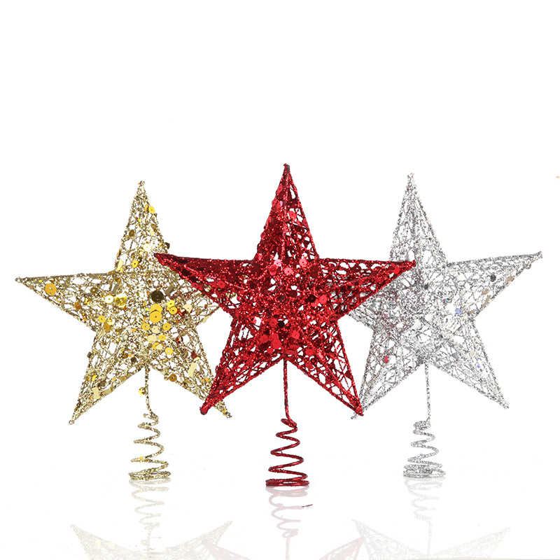 15/20/25/30cm Hollow Star Gold - Star Tree Topper recension och pris