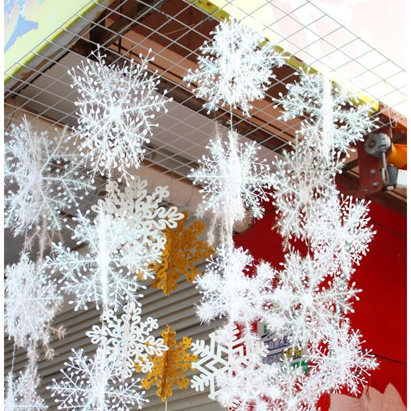 30pcs Christmas Snowflake Orna - Christmas Tree Artificial recension och pris