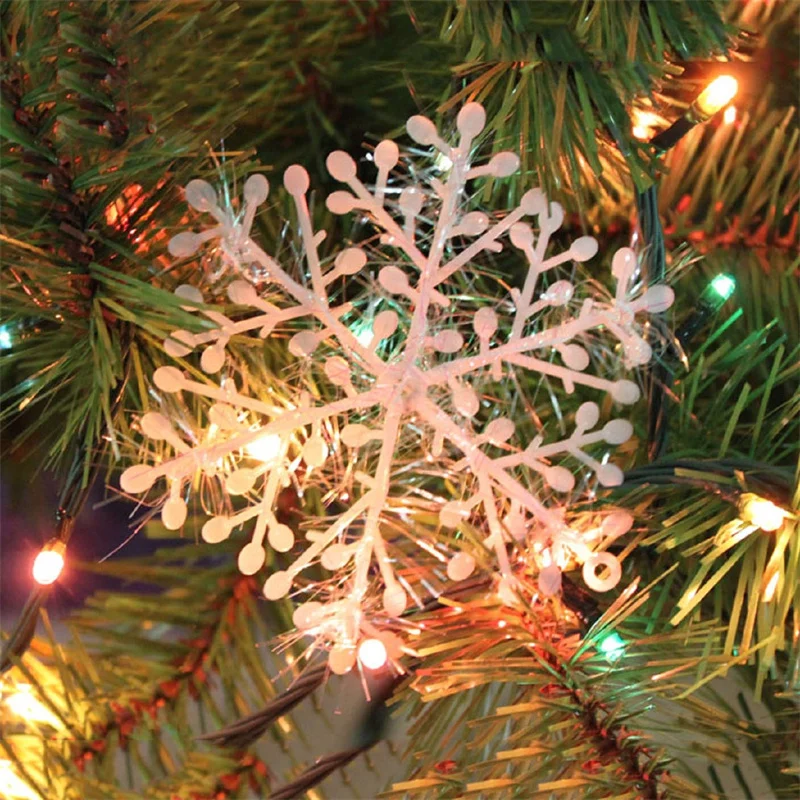 30pcs Christmas Snowflake Orna - Christmas Tree Artificial recension och pris