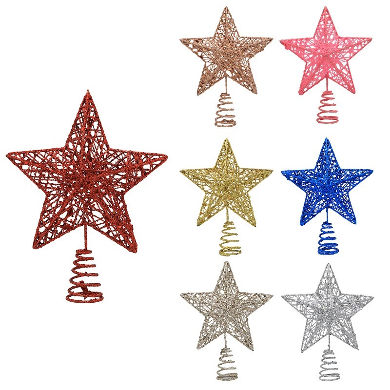 Glitter Iron Christmas Tree To - Star Tree Topper recension och pris