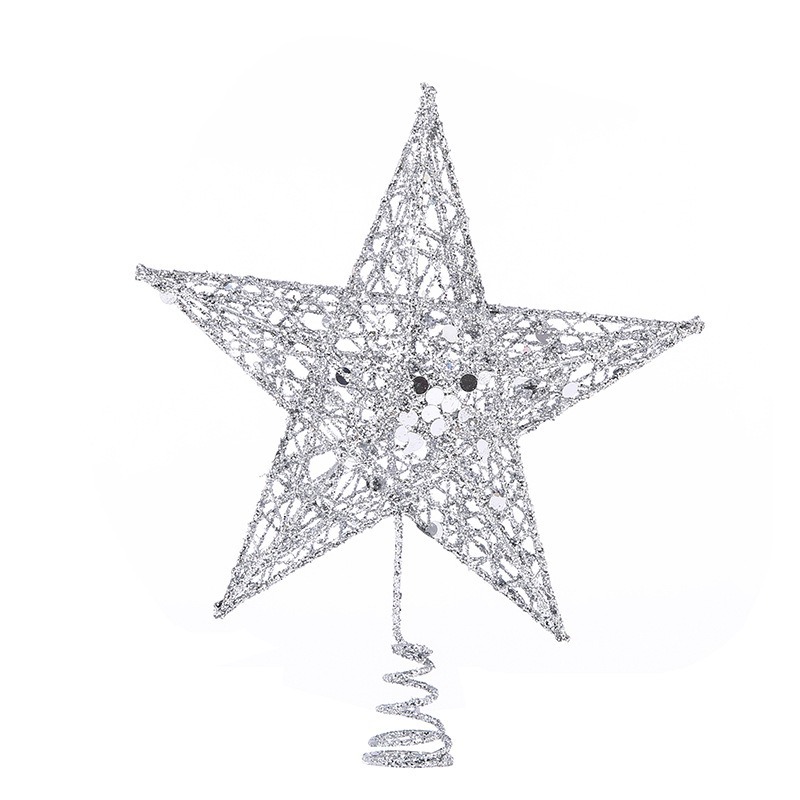 Glitter Iron Christmas Tree To - Star Tree Topper recension och pris